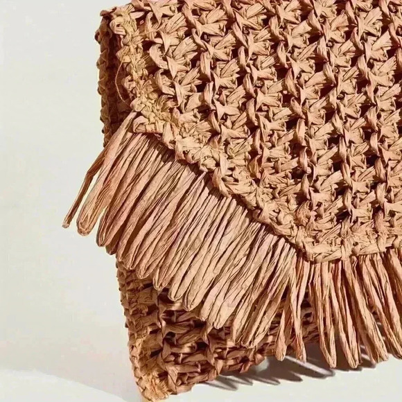 Straw Clutch Handbag - Picture 5 of 7
